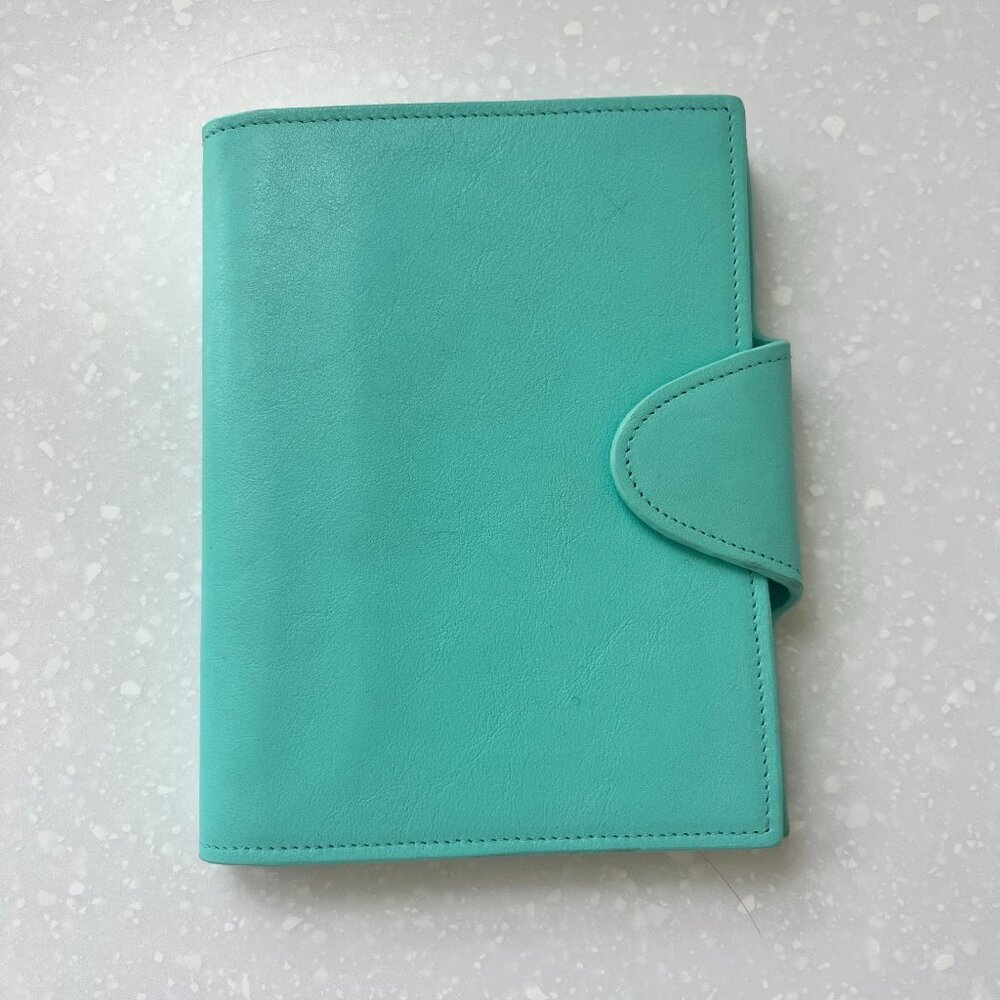 Tiffany & Co. Aqua Blue Leather Notebook